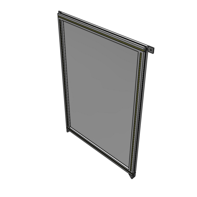A4-1400-0900-0150-TYPZK GUARDING PANEL 1400MM TALL X 900MM WIDE 1/4'' POLYCARBONATE