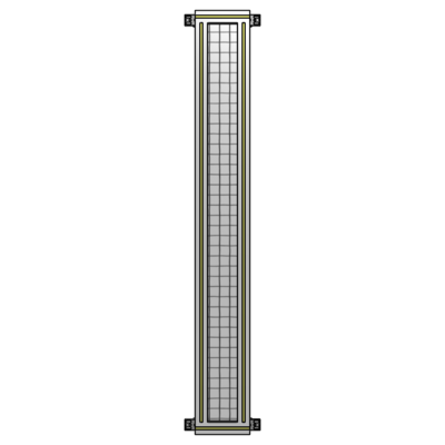 GUARDING PANEL 1700MM TALL X 200MM WIDE 1&#39;&#39; MESH
