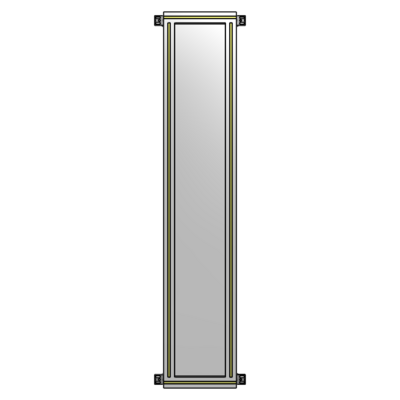 GUARDING PANEL 1700MM TALL X 300MM WIDE 1/4&#39;&#39; POLYCARBONATE