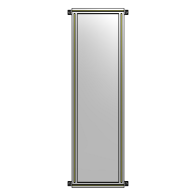 GUARDING PANEL 1700MM TALL X 450MM WIDE 1/4'' POLYCARBONATE