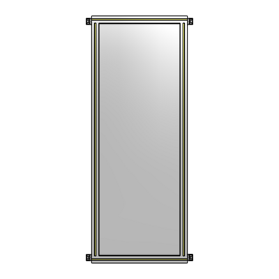 GUARDING PANEL 1700MM TALL X 600MM WIDE 1/4&#39;&#39; POLYCARBONATE