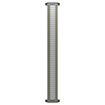 GUARDING PANEL 2135MM TALL X 200MM WIDE 1&#39;&#39; MESH