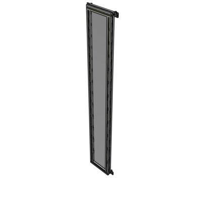 A4-2135-0300-0150-HYPZA GUARDING PANEL 2135MM TALL X 300MM WIDE 1/4'' POLYCARBONATE