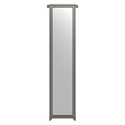 GUARDING PANEL 2135MM TALL X 450MM WIDE 1/4&#39;&#39; POLYCARBONATE