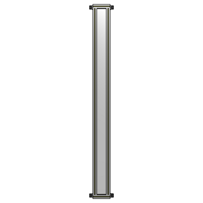 GUARDING PANEL 2400MM TALL X 200MM WIDE 1/4&#39;&#39; POLYCARBONATE