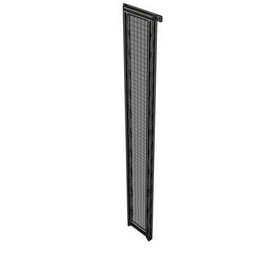 A4-2400-0300-0150-TYMZA GUARDING PANEL 2400MM TALL X 300MM WIDE 1'' MESH