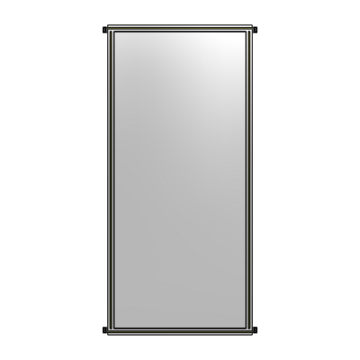 GUARDING PANEL 2400MM TALL X 1050MM WIDE 1/4&#39;&#39; POLYCARBONATE