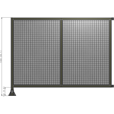 B1-1400-1800-0150-HYMFA GUARDING PANEL 1400MM TALL X 1800MM WIDE 1'' MESH