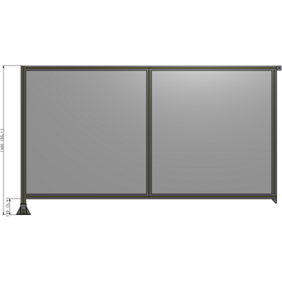 B1-1400-2400-0150-TYPFA GUARDING PANEL 1400MM TALL X 2400MM WIDE 1/4'' POLYCARBONATE