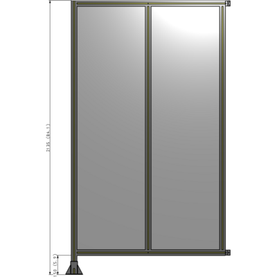 B1-2135-1200-0150-HYPFK GUARDING PANEL 2135MM TALL X 1200MM WIDE 1/4'' POLYCARBONATE
