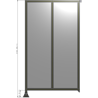 B1-2135-1200-0150-TYPFA GUARDING PANEL 2135MM TALL X 1200MM WIDE 1/4'' POLYCARBONATE