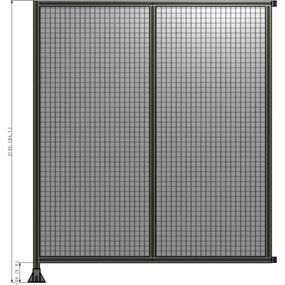B1-2135-1800-0150-HYMFA GUARDING PANEL 2135MM TALL X 1800MM WIDE 1'' MESH