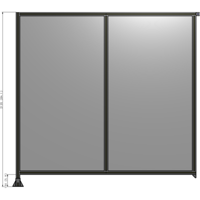 B1-2135-2200-0150-TYPFK GUARDING PANEL 2135MM TALL X  2200MM WIDE 1/4'' POLYCARBONATE
