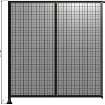 B1-2400-2200-0150-TYMFA GUARDING PANEL 2400MM TALL X 2200MM WIDE 1'' MESH