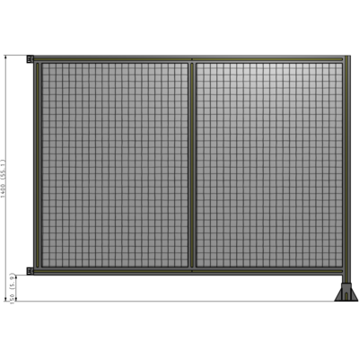 B2-1400-1800-0150-HYMFA GUARDING PANEL 1400MM TALL X 1800MM WIDE 1'' MESH