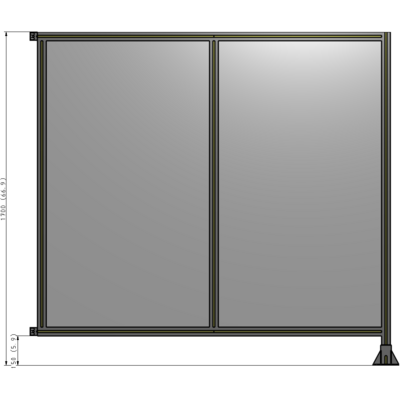 B2-1700-1800-0150-HYPFA GUARDING PANEL 1700MM TALL X 1800MM WIDE 1/4'' POLYCARBONATE