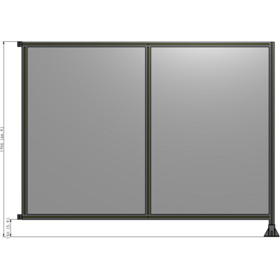 B2-1700-2200-0150-HYPFA GUARDING PANEL 1700MM TALL X 2200MM WIDE 1/4'' POLYCARBONATE