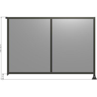 B2-1700-2400-0150-TYPFK GUARDING PANEL 1700MM TALL X 2400MM WIDE 1/4'' POLYCARBONATE