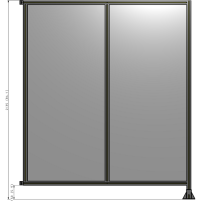 B2-2135-1800-0150-HYPFK GUARDING PANEL 2135MM TALL X 1800MM WIDE 1/4'' POLYCARBONATE