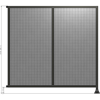 B2-2135-2200-0150-HYMFK GUARDING PANEL 2135MM TALL X  2200MM WIDE 1'' MESH