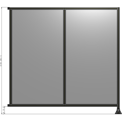 B2-2135-2200-0150-HYPFK GUARDING PANEL 2135MM TALL X  2200MM WIDE 1/4'' POLYCARBONATE