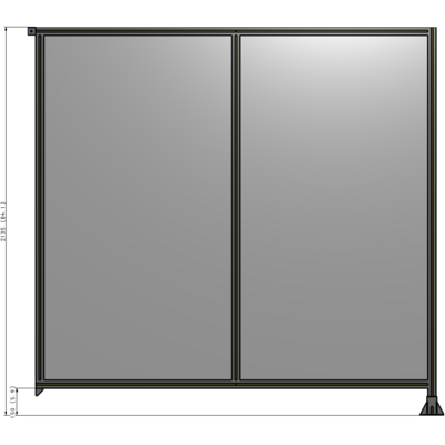B2-2135-2200-0150-TYPFK GUARDING PANEL 2135MM TALL X  2200MM WIDE 1/4'' POLYCARBONATE