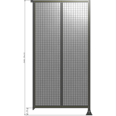 B2-2400-1200-0150-TYMFA GUARDING PANEL 2400MM TALL X 1200MM WIDE 1'' MESH