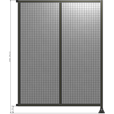 B2-2400-1800-0150-HYMFK GUARDING PANEL 2400MM TALL X 1800MM WIDE 1'' MESH