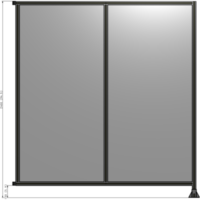 B2-2400-2200-0150-HYPFK GUARDING PANEL 2400MM TALL X 2200MM WIDE 1/4'' POLYCARBONATE