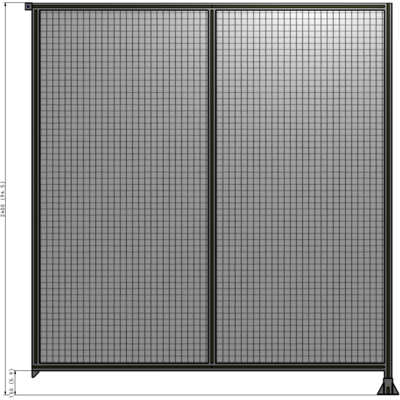 B2-2400-2200-0150-TYMFA GUARDING PANEL 2400MM TALL X 2200MM WIDE 1'' MESH