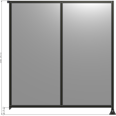 B2-2400-2200-0150-TYPFK GUARDING PANEL 2400MM TALL X 2200MM WIDE 1/4'' POLYCARBONATE
