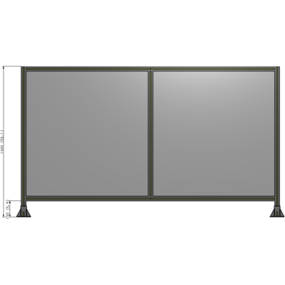 B3-1400-2400-0150-ZYPFA GUARDING PANEL 1400MM TALL X 2400MM WIDE 1/4'' POLYCARBONATE