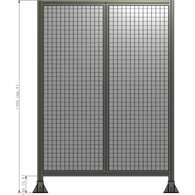 B3-1700-1200-0150-ZYMFK GUARDING PANEL 1700MM TALL X 1200MM WIDE 1'' MESH