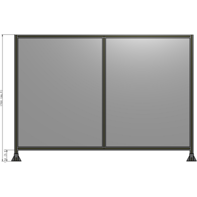 B3-1700-2400-0150-ZYPFA GUARDING PANEL 1700MM TALL X 2400MM WIDE 1/4'' POLYCARBONATE