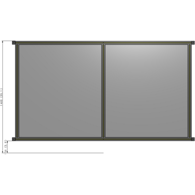 B4-1400-2200-0150-HYPZA GUARDING PANEL 1400MM TALL X 2200MM WIDE 1/4'' POLYCARBONATE