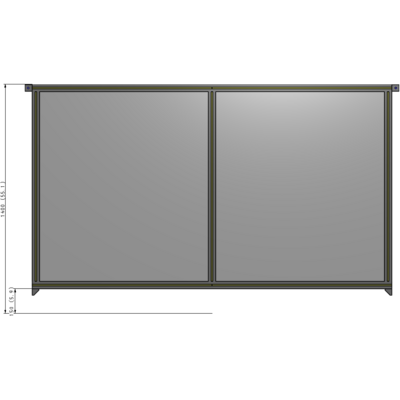 B4-1400-2200-0150-TYPZA GUARDING PANEL 1400MM TALL X 2200MM WIDE 1/4'' POLYCARBONATE
