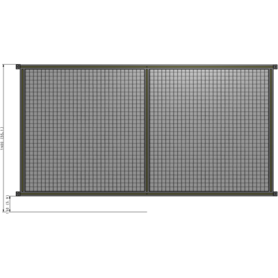 B4-1400-2400-0150-HYMZK GUARDING PANEL 1400MM TALL X 2400MM WIDE 1'' MESH