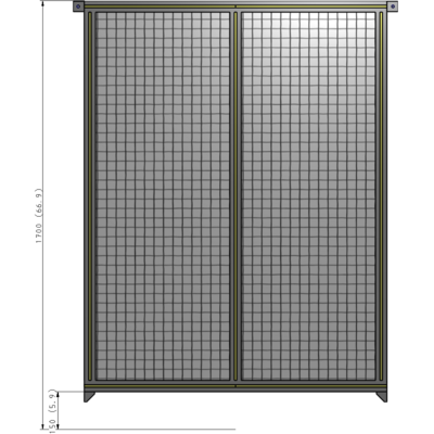 B4-1700-1200-0150-TYMZK GUARDING PANEL 1700MM TALL X 1200MM WIDE 1'' MESH