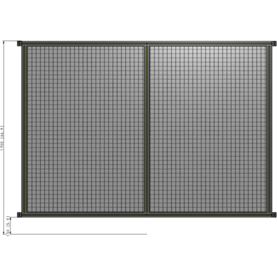 B4-1700-2200-0150-HYMZK GUARDING PANEL 1700MM TALL X 2200MM WIDE 1'' MESH