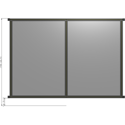 B4-1700-2200-0150-HYPZA GUARDING PANEL 1700MM TALL X 2200MM WIDE 1/4'' POLYCARBONATE
