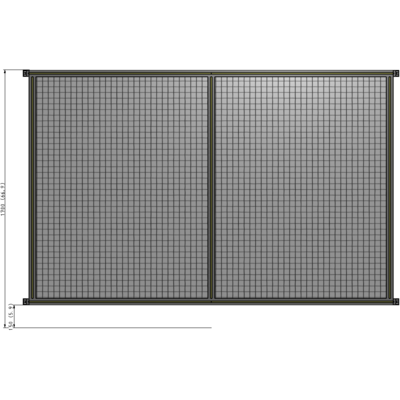 B4-1700-2400-0150-HYMZA GUARDING PANEL 1700MM TALL X 2400MM WIDE 1'' MESH