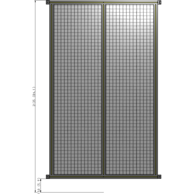 B4-2135-1200-0150-HYMZK GUARDING PANEL 2135MM TALL X 1200MM WIDE 1'' MESH