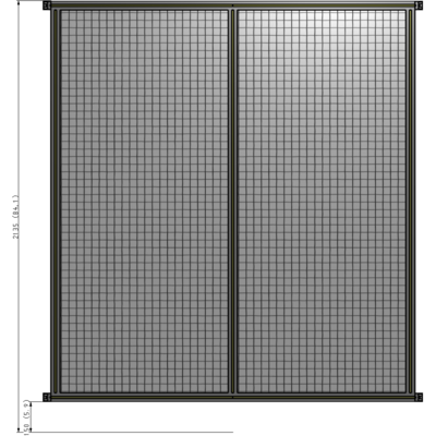 B4-2135-1800-0150-HYMZA GUARDING PANEL 2135MM TALL X 1800MM WIDE 1'' MESH