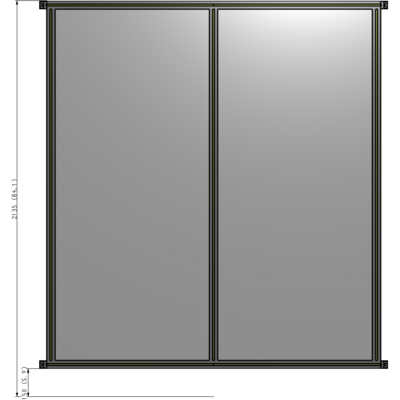 B4-2135-1800-0150-HYPZK GUARDING PANEL 2135MM TALL X 1800MM WIDE 1/4'' POLYCARBONATE