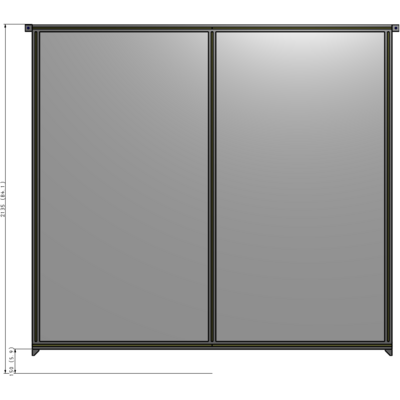 B4-2135-2200-0150-TYPZK GUARDING PANEL 2135MM TALL X 2200MM WIDE 1/4'' POLYCARBONATE