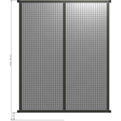 B4-2400-1800-0150-HYMZK GUARDING PANEL 2400MM TALL X 1800MM WIDE 1'' MESH