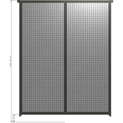B4-2400-1800-0150-TYMZA GUARDING PANEL 2400MM TALL X 1800MM WIDE 1'' MESH
