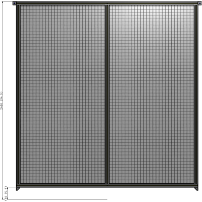 B4-2400-2200-0150-TYMZA GUARDING PANEL 2400MM TALL X 2200MM WIDE 1'' MESH