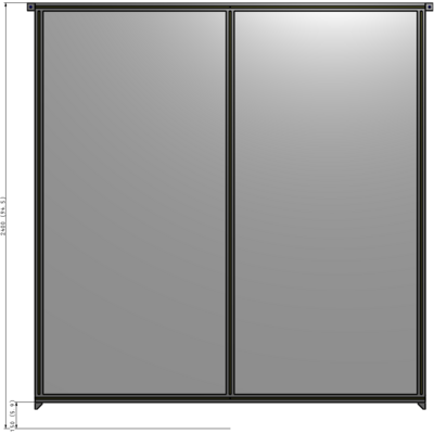 B4-2400-2200-0150-TYPZK GUARDING PANEL 2400MM TALL X 2200MM WIDE 1/4'' POLYCARBONATE