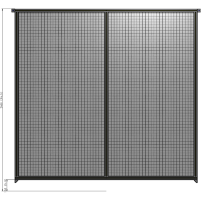 B4-2400-2400-0150-TYMZA GUARDING PANEL 2400MM TALL X 2400MM WIDE 1'' MESH